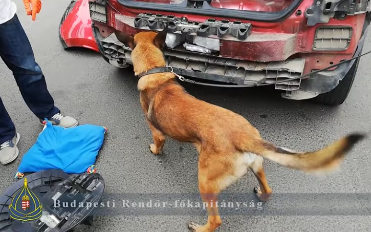 Lökhárító mögött volt a kábítószer - VIDEÓ